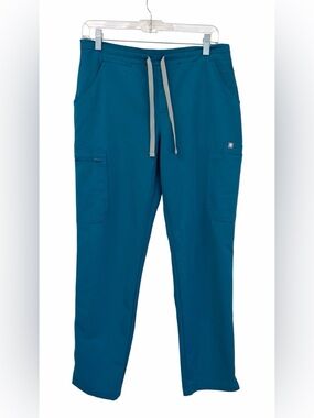 Figs Figs Yola Caribbean Blue Slim Leg Scrub Pants Size S/P PO2133